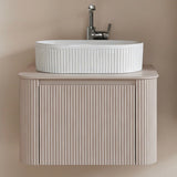 Aileen fluted wall hung vanity 600mm