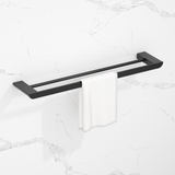 Lunaro Double Towel Bar matt black