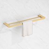 Lunaro Double Towel Bar brushed gold