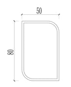HALOGLOW LED ANTI FOG MOTION SENSOR MIRROR 500MM X 800MM