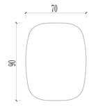 SOFT EDGED LED ANTI FOG SENSOR MOTION MIRROR 700MM X 900MM