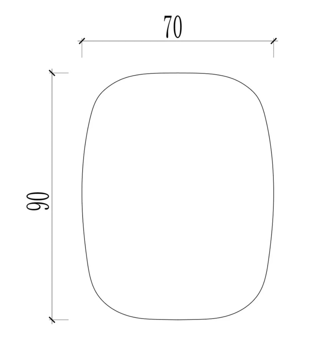 SOFT EDGED LED ANTI FOG SENSOR MOTION MIRROR 700MM X 900MM