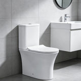 Elite close coupled white toilet