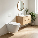 pinnacle wall hung white toilet