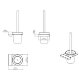 Lunaro Toilet Brush chrome