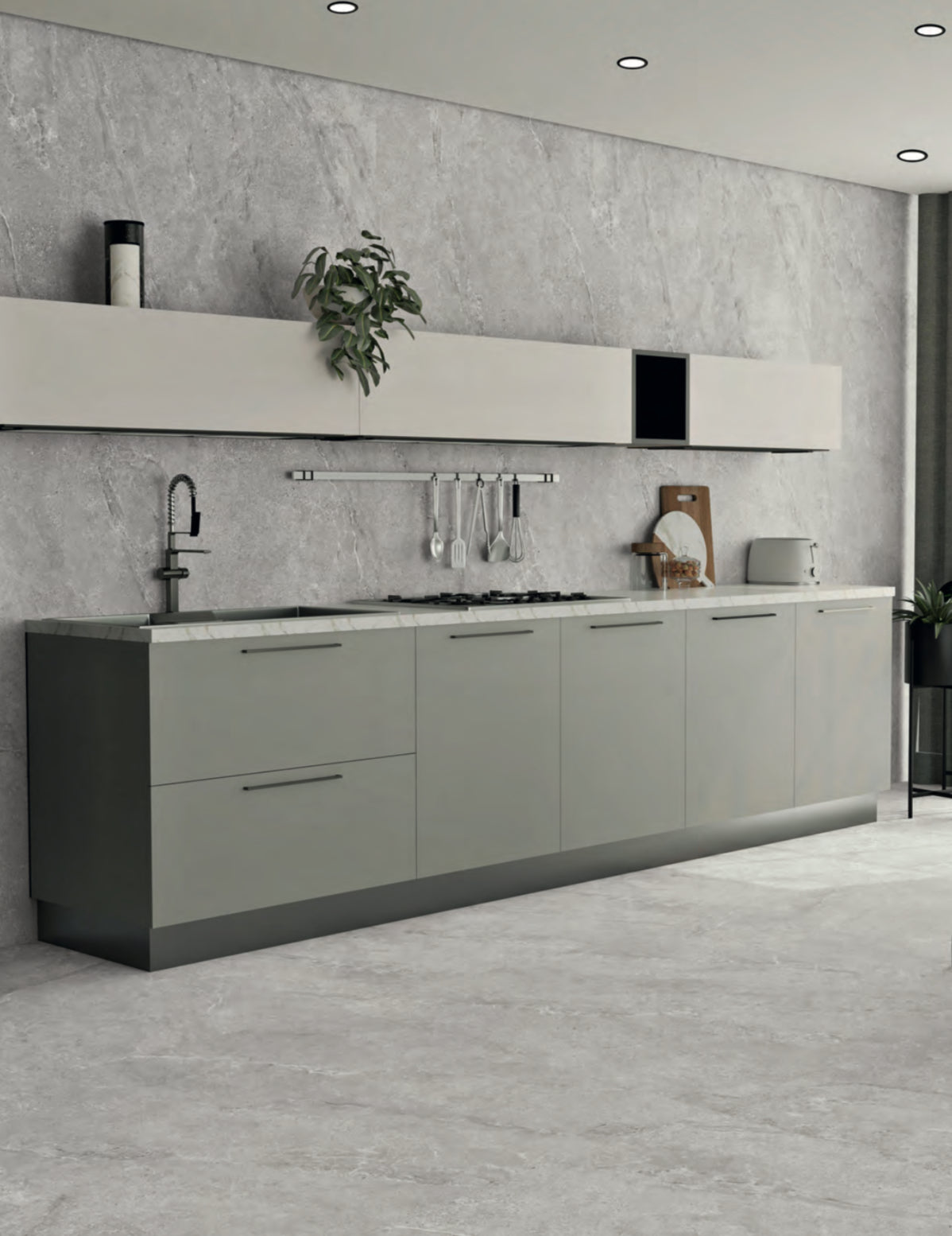 Stellar Grey 60×120 cm Spanish Porcelain Tile ( pack contains two tile slabs 1.44 SQ meters )