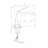Victoria basin mixer tap polished chrome