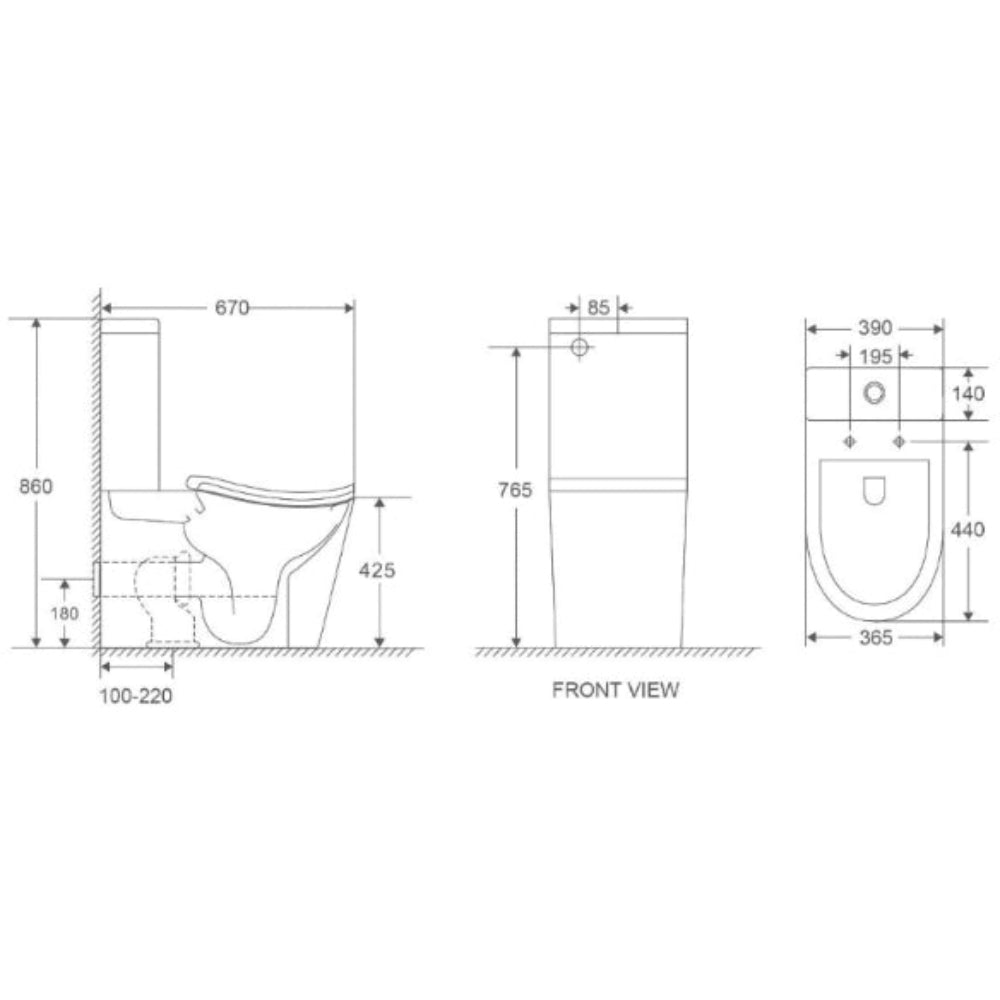 Comfort close coupled