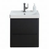 Noble Matte black wall hung vanity 500mm