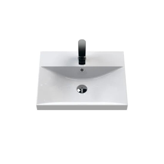 Hudson Reed Juno Autumn Oak 2 Door Wall Hung Vanity Unit With Thin Edge Basin