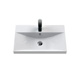 Hudson Reed Juno 600mm Autumn Oak 2 Drawer Wall Hung Vanity Unit With Thin Edge Basin