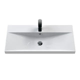 Hudson Reed Juno 800mm Autumn Oak 1 Drawer Wall Hung Vanity Unit With Thin Edge Basin