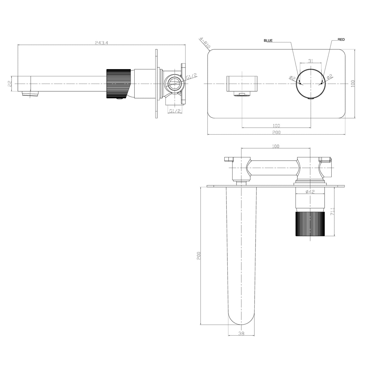 KOKO Wall Mounted Mixer
