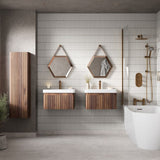Kanto 500x433mm Hexagonal Mirror - Brushed Bronze