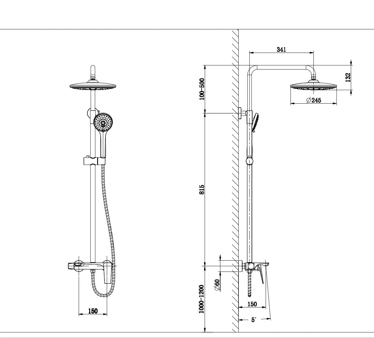 Product dimensions