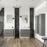Lambra 2 Drawer Wall Hung Cloakroom vanity Unit