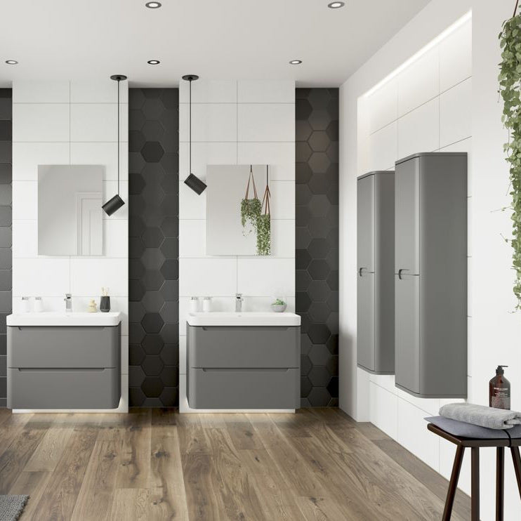 Lambra 350mm 2 Door Wall Hung Tall Unit
