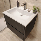 Linea Square wall hung vanity 600mm