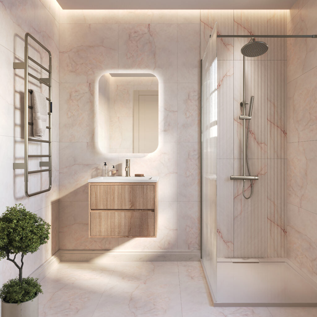 Linea Square wall hung vanity 600mm