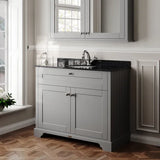 Old London 2 Door Floor Standing Cabinet With 1 Tap Hole Marble Basin