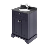 Old London 2 Door Floor Standing Cabinet With 1 Tap Hole Marble Basin