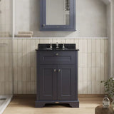 Old London 2 Door Floor Standing Cabinet With 3 Tap Holes Marble Basin