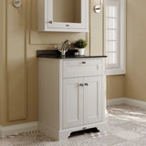Old London 2 Door Floor Standing Cabinet With 1 Tap Hole Marble Basin