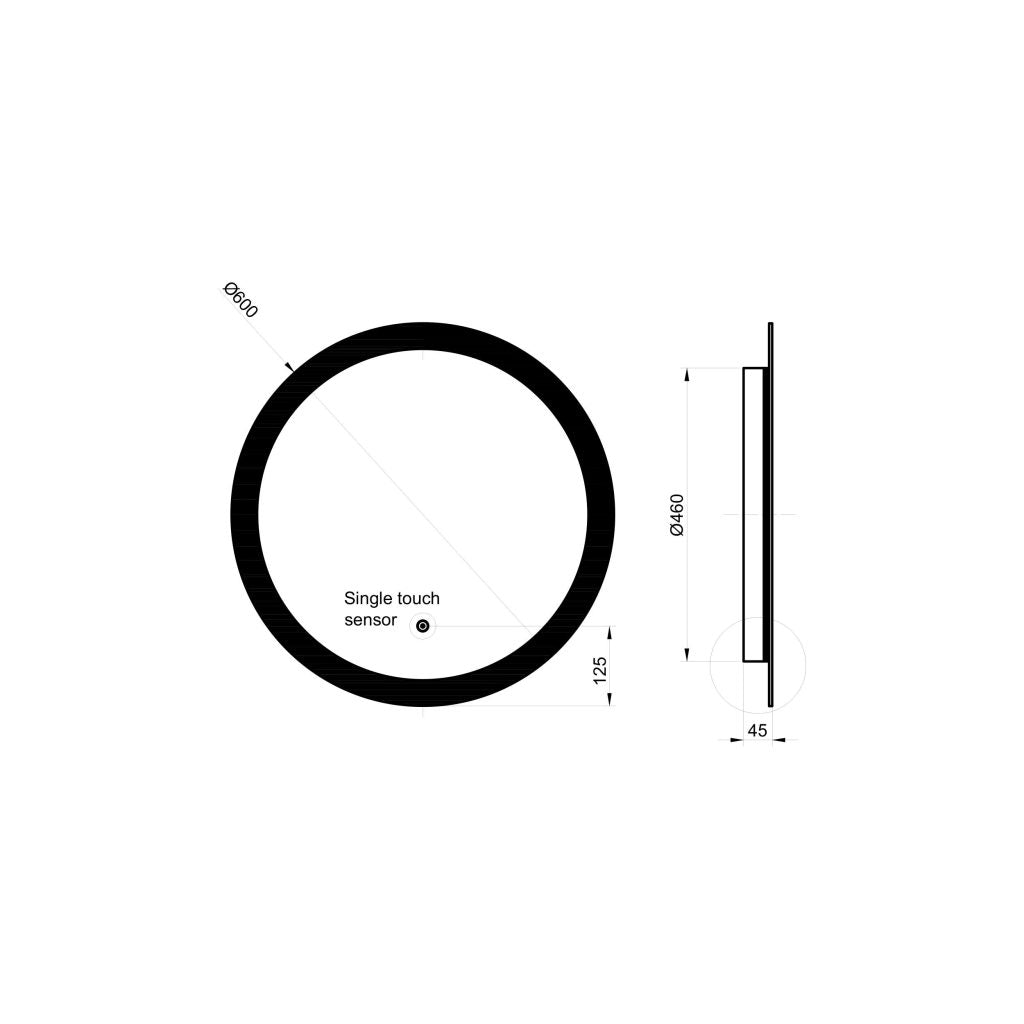 Lunar LED Mirror