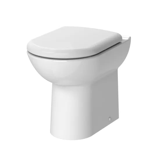 nuie lux Comfort Height Back to Wall Pan With Soft Close Seat