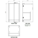 Lambra 2 Door Floor Standing Cloakroom Basin Unit