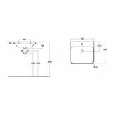 Cosmos Wall Hung 1 Drawer vanity Unit & Basin - Matt Latte