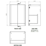 Lambra 2 Door Floor Standing Cloakroom Basin Unit