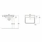 Cosmos Wall Hung 1 Drawer vanity Unit & Basin - Matt Latte