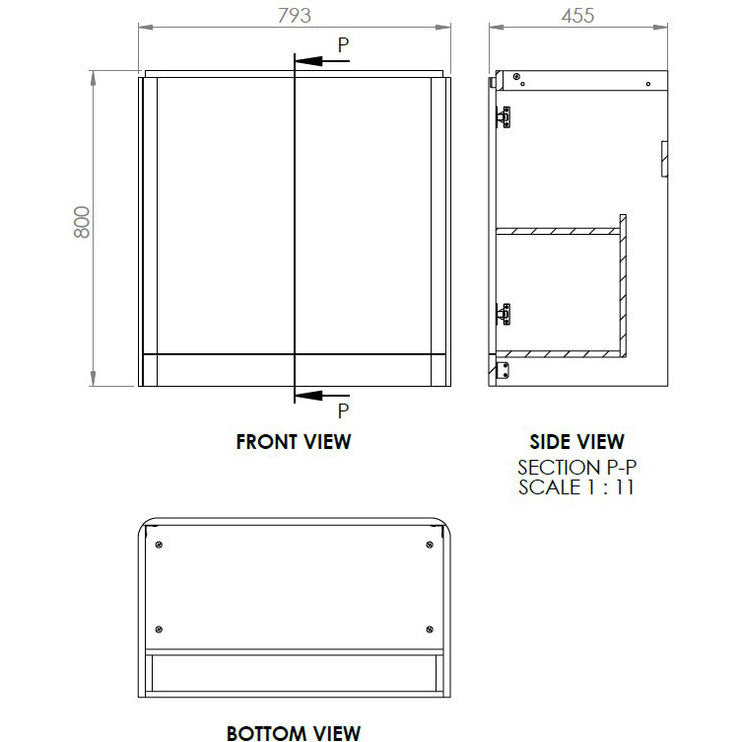 Lambra 2 Door Floor Standing Cloakroom Basin Unit