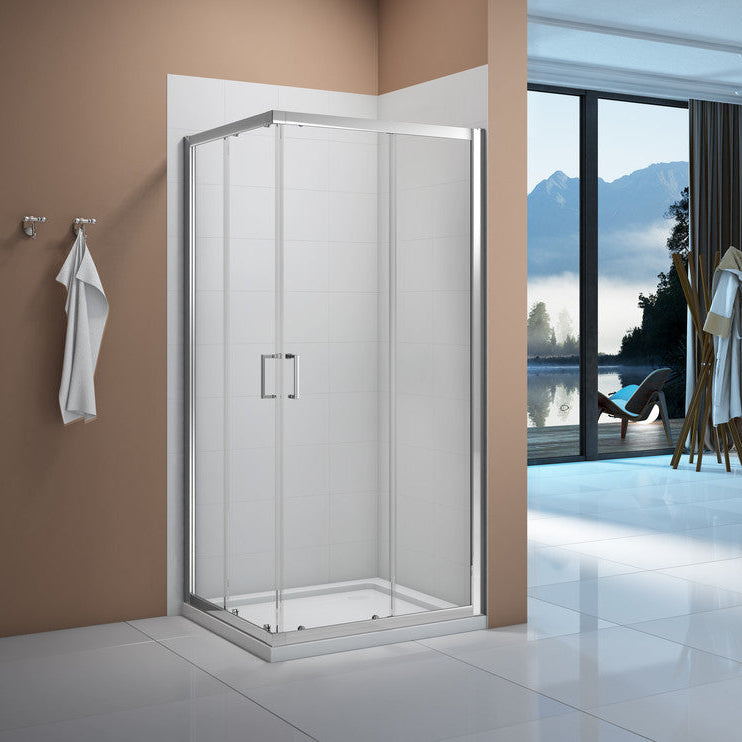 Merlyn Vivid Boost Corner Entry - Chrome