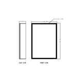 Mia LED Mirror Cabinet 500x700mm