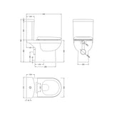 nuie choice Milo Rimless Close Coupled Toilet