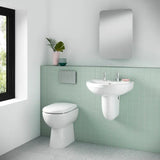 nuie choice Milo Round Comfort Height Back to Wall Toilet Pan