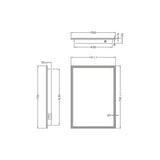 Mosca LED Mirror with Demister Pad and Shaver Socket