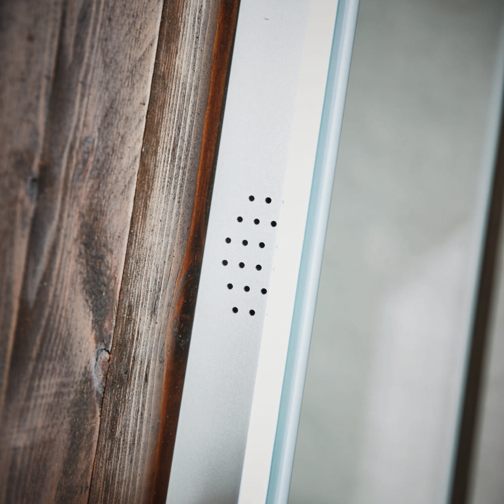Mosca LED Mirror with Demister Pad and Shaver Socket and Bluetooth 500x700mm