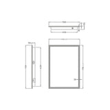 Mosca LED Mirror with Demister Pad and Shaver Socket and Bluetooth 500x700mm
