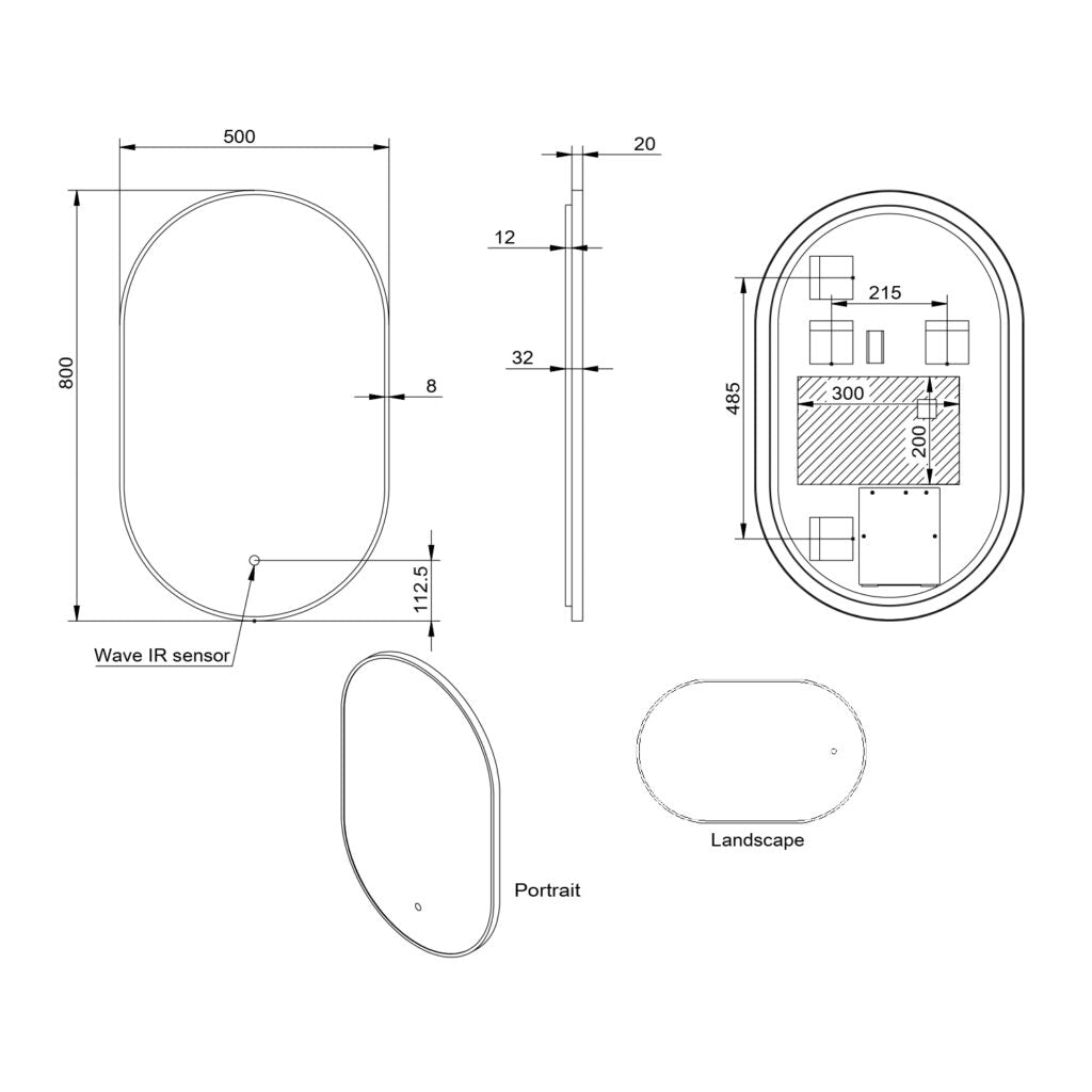 Aubrey LED Mirror