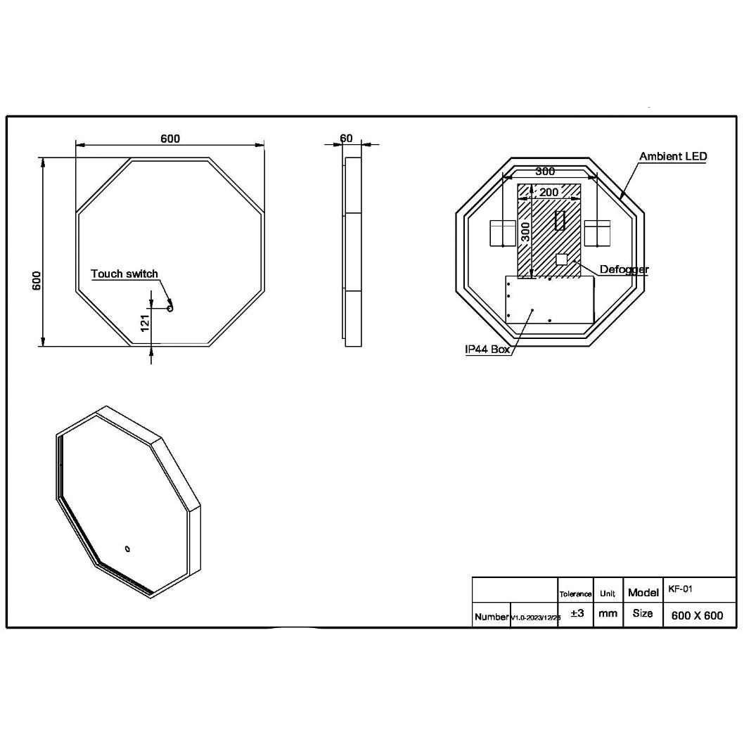Passa Octagonal Mirror