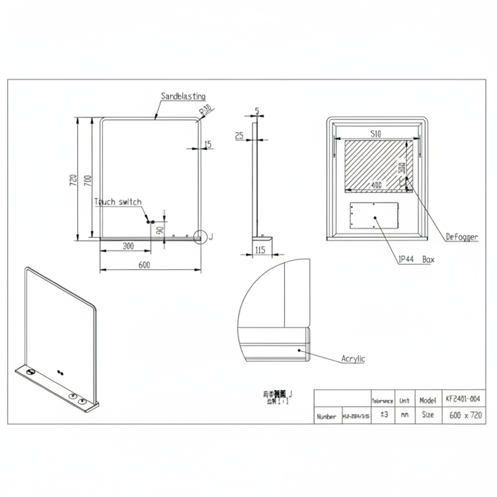 CHARJ LED Mirror