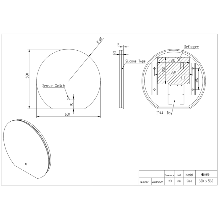 ALBA LED Mirror