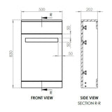 Mayfair 500mm Floor Standing WC Unit