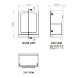 Mayfair Floor Standing 2 Door Basin Unit & Basin