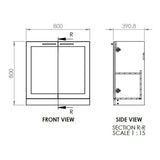 Mayfair Floor Standing 2 Door Basin Unit & Basin