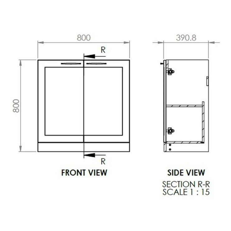 Mayfair Floor Standing 2 Door Basin Unit & Basin