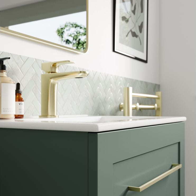 Mayfair 615mm Wall Hung 2 Drawer Basin Unit & Basin